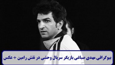 بیوگرافی مهدی صباغی بازیگر سریال وحشی در نقش رامین + عکس بیوگرافی مهدی صباغی