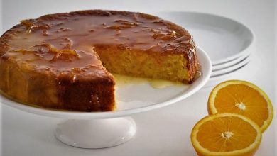طرز تهیه و مواد لازم کیک پرتقالی خیس بدون فر با روش خانگی کیک پرتقالی خیس