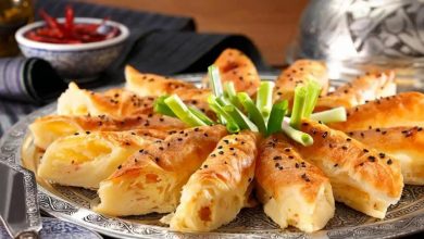 دستور پخت بورک پفکی غذای خوشمزه ترکی بورک ترکیه ای