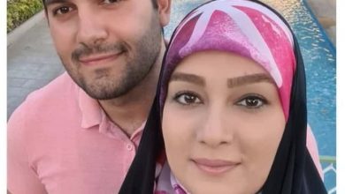 عکس لو رفته از جشن تولد مژده خنجری مجری محجبه تلویزیون همسر مژده خنجری