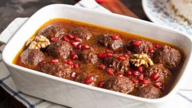 آموزش درست کردن کوفته انار دون