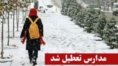 مکان های آموزشی چون مدارس و ادارات در این استان ها تعطیل شدند تعطیلی مدارس