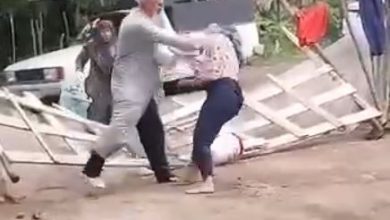 دعوا و درگیری یک زن لنگرودی و روحانی جنجال به پا کرد بحث درگیری روحانی با یک زن