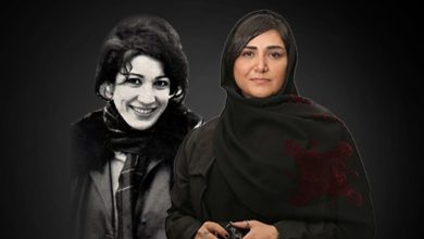 عکسی که نشان دهنده شباهت زیاد باران کوثری به فروغ فرحزاد باران کوثری و فروغ فرخزاد
