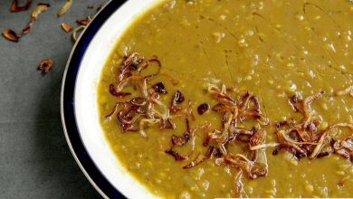 وعده غذایی خوشمزه مناسب و مقوی برای شام حلیم عدس غذایی مقوی برای شام