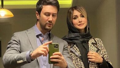 قاب زیبا و دوستداشتنی شاهرخ استخری و دخترش پربازدید شد شاهرخ استخری و همسرش