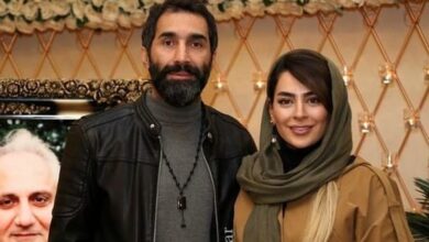عکس عاشقانه سمانه پاکدل و هادی کاظمی در باران وایرال شد سمانه پاکدل و هادی کاظمی