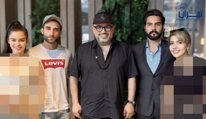 فیلم توضیحات رضا رشیدپور در پی عکس جنجالی با عوامل عشق ابدی