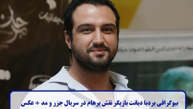 بیوگرافی بردیا دیانت بازیگر نقش پرهام در سریال جزر و مد + عکس بیوگرافی بردیا دیانت